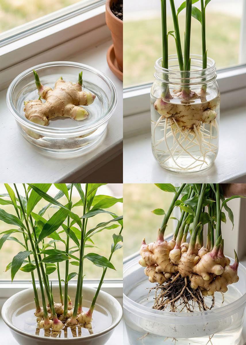 Aprenda a cultivar gengibre com apenas um copo d’água (testado e aprovado)