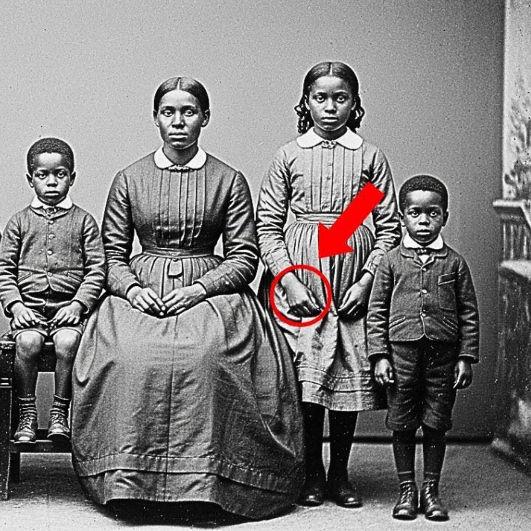 Era apenas uma foto de família de 1872, mas a mão da menina revela algo surpreendente