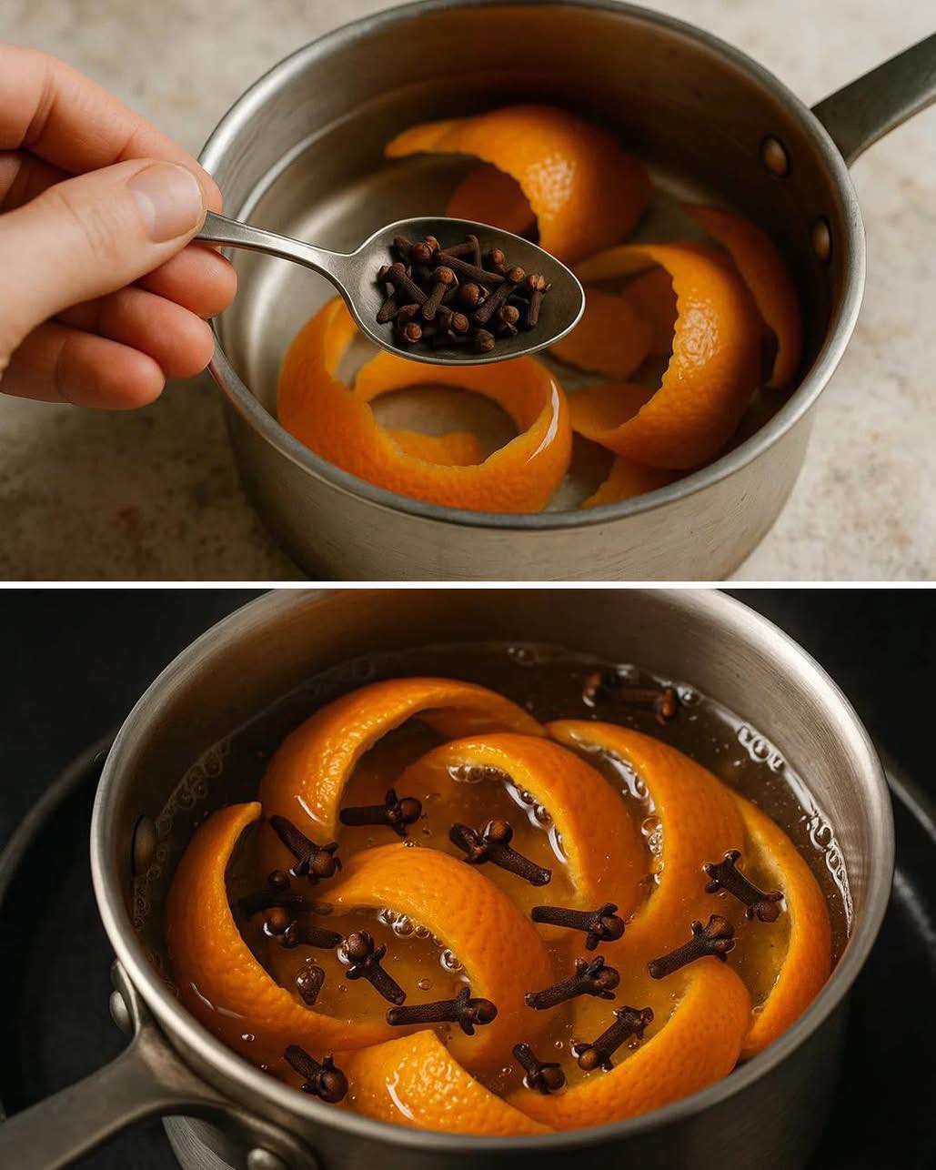 Ferver cascas de laranja com cravo-da-índia: a receita natural que aquece, perfuma e faz bem